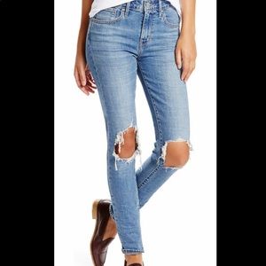 Levi’s 721 ripped high waist skinny